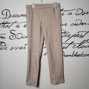 Zac and Rachel Black & Brown Check Stretch Skinny Pull-On Trousers, 6